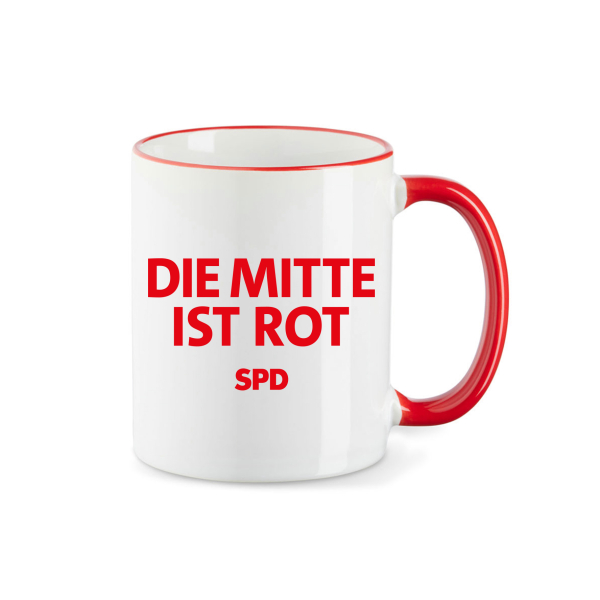 Kaffeebecher Die Mitte ist Rot